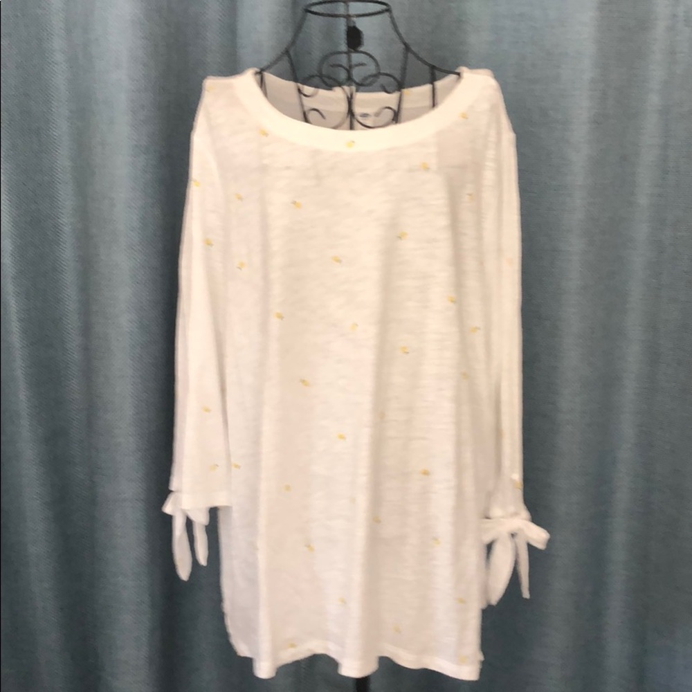 Lemon Print Cotton Tee